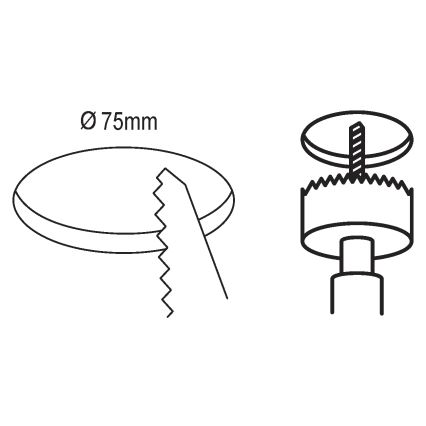 Eglo - LED Įleidžiamas šviestuvas LED/2,7W/230V