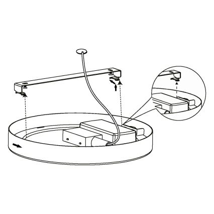 Eglo - LED lubinis šviestuvas LED/10,5W/230V