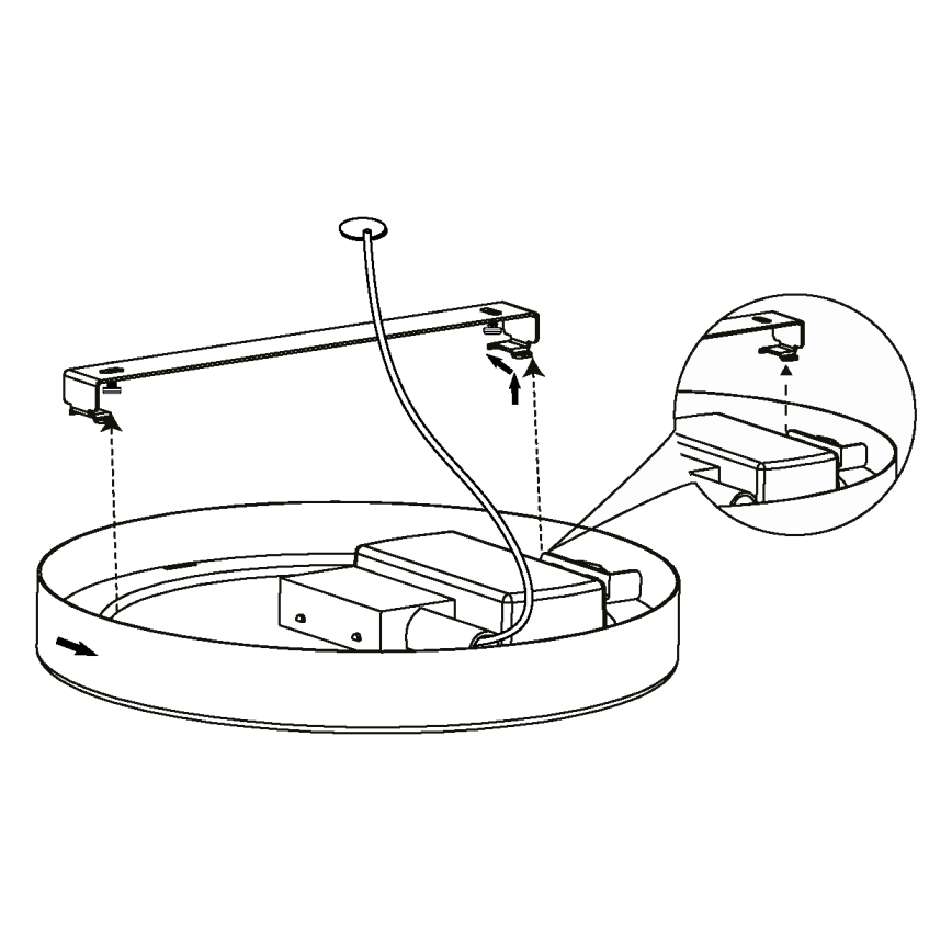 Eglo - LED lubinis šviestuvas LED/16,5W/230V
