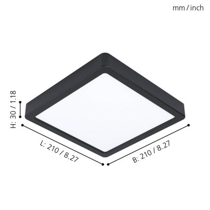 Eglo - LED lubinis šviestuvas LED/16,5W/230V