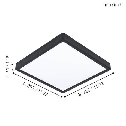 Eglo - LED lubinis šviestuvas LED/20W/230V