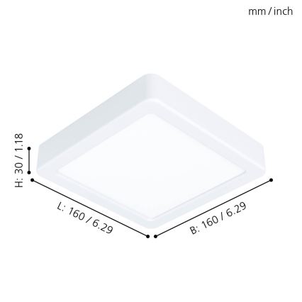 Eglo - LED lubinis šviestuvas  LED/10,5W/230V