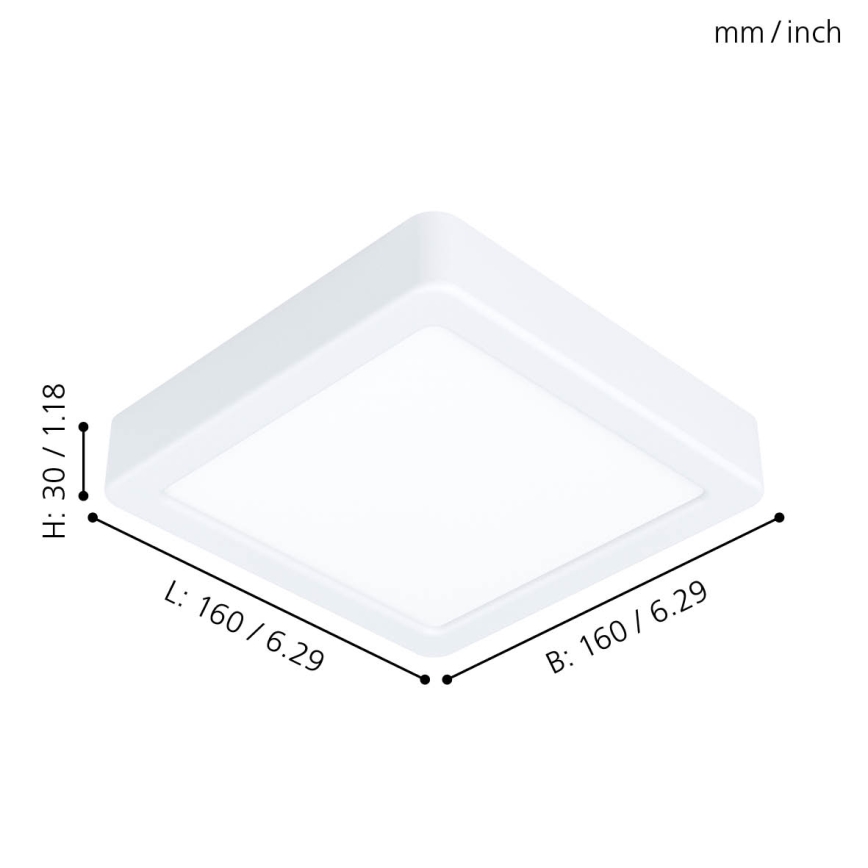 Eglo - LED lubinis šviestuvas  LED/10,5W/230V