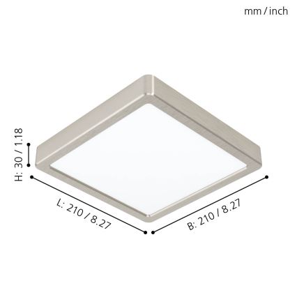 Eglo - LED lubinis šviestuvas LED/16,5W/230V