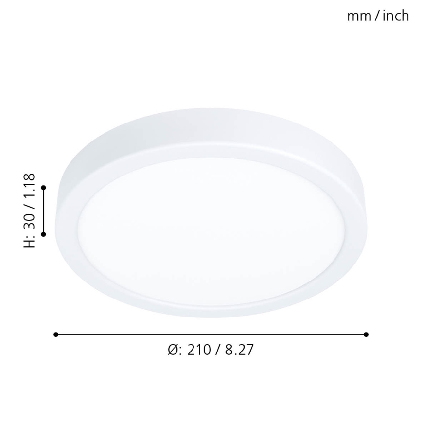 Eglo - LED Pritemdomas lubinis šviestuvas LED/16,5W/230V