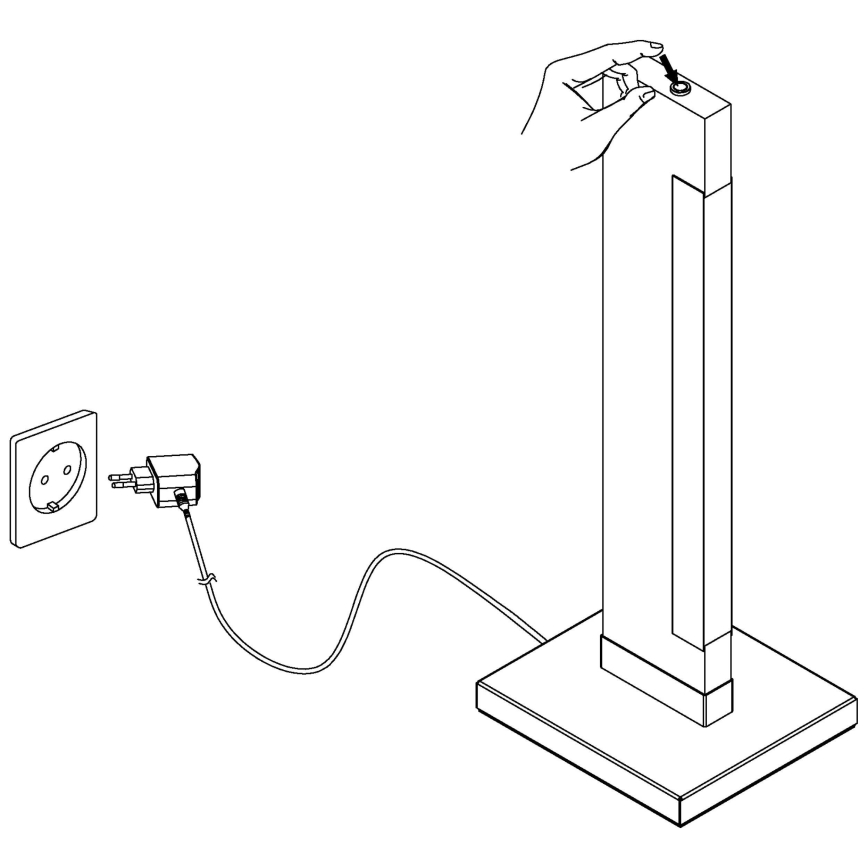 Eglo - LED pritemdomas stalinis šviestuvas LED/6,5W/230V
