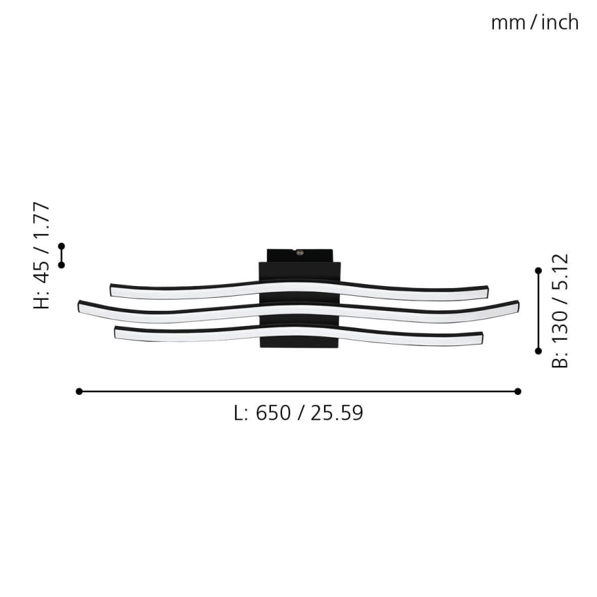 Eglo - LED lubinis šviestuvas LED/21W/230V