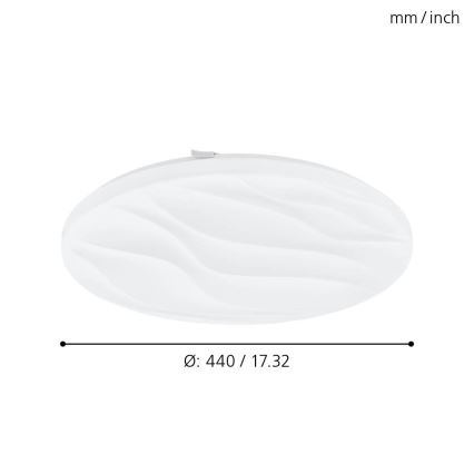 Eglo - LED lubinis šviestuvas LED/22W/230V