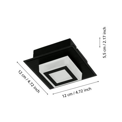 Eglo 99361 - LED lubinis šviestuvas MASIANO LED/3,3W/230V