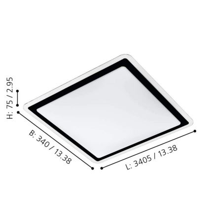 Eglo - LED lubinis šviestuvas LED/24W/230V