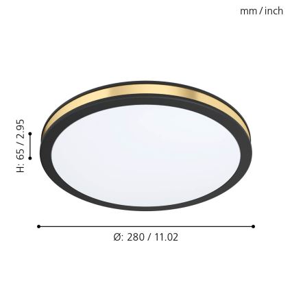 Eglo - LED lubinis šviestuvas LED/11W/230V