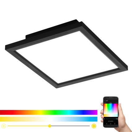 Eglo - LED RGB dimeriuojamas lubinis šviestuvas SALOBRENA-C LED/16W/230V 30x30 cm + nuotolinis valdymas