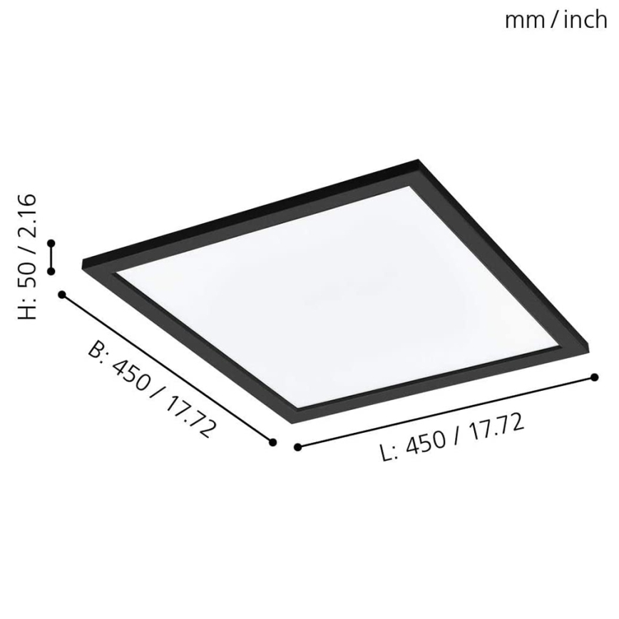 Eglo - LED RGBW Reguliuojamas lubinis šviestuvas SALOBRENA-C LED/20W/230V + VP