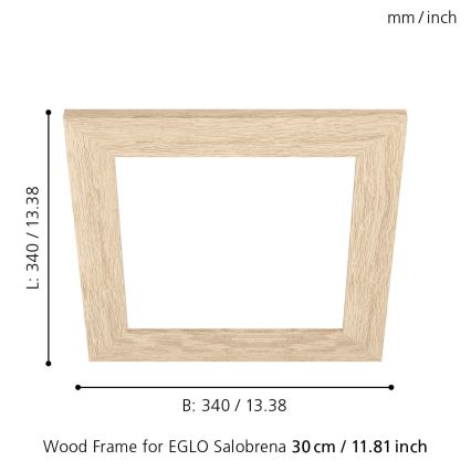 Eglo 99421 - Rėmas lubiniam šviestuvui SALOBRENA 300x300 mm