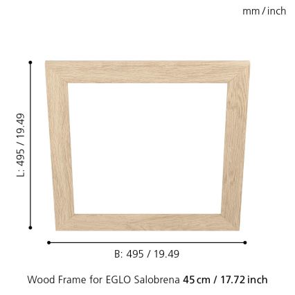 Eglo 99422 - Rėmas lubiniam šviestuvui SALOBRENA 450x450 mm