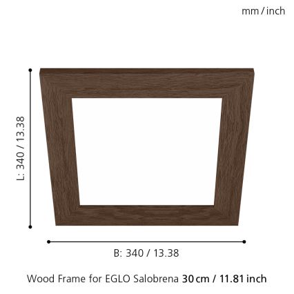 Eglo 99425 - Rėmas lubiniam šviestuvui SALOBRENA 300x300 mm