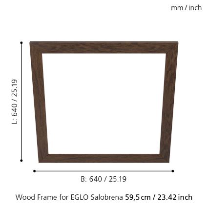 Eglo - Rėmas šviestuvui SALOBRENA 595x595 mm