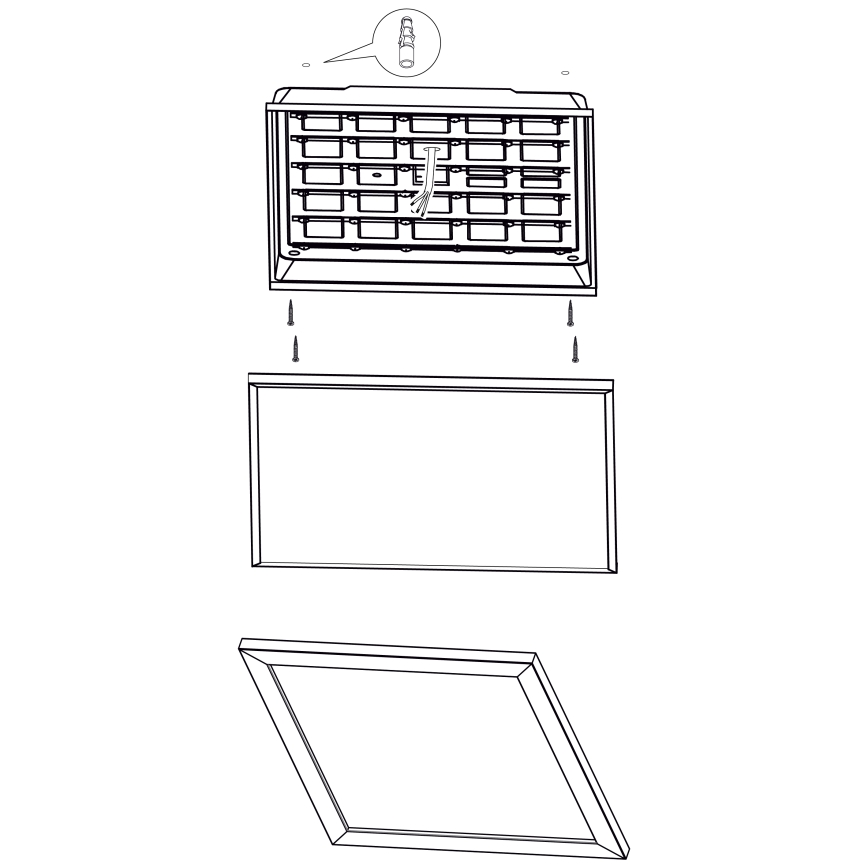 Eglo - LED Lubinis šviestuvas LED/32W/230V 645x645 mm