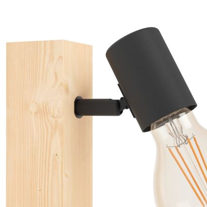 Eglo - Sieninis akcentinis šviestuvas TOWNSHEND 1xE27/10W/230V - FSC sertifikuota