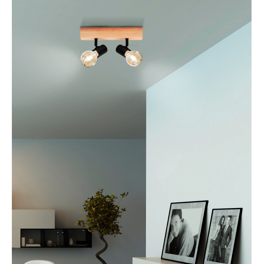 Eglo - Akcentinis apšvietimas TOWNSHEND 2xE27/60W/230V - FSC sertifikuota