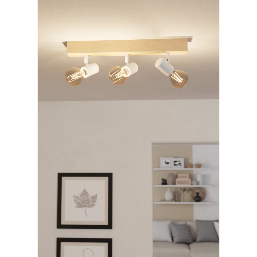 Eglo - Akcentinis apšvietimas TOWNSHEND 3xE27/60W/230V - FSC sertifikuota