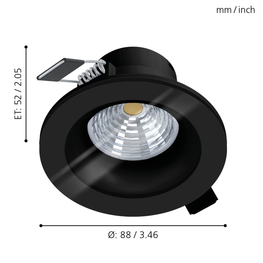 Eglo - LED Reguliuojamas vonios šviestuvas LED/6W/230V 4000K IP44