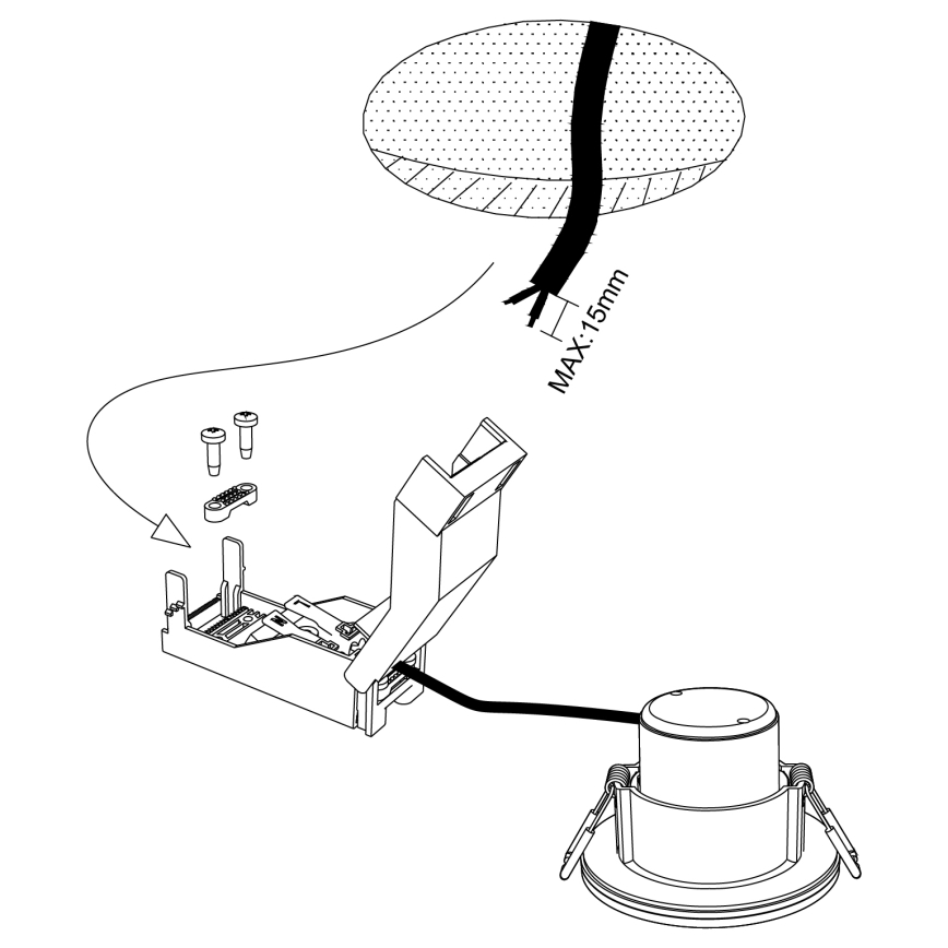 Eglo - LED Reguliuojamas vonios šviestuvas LED/6W/230V 4000K IP44