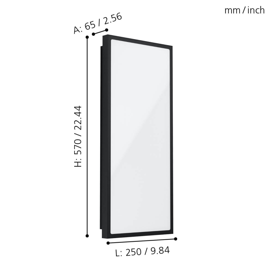 Eglo - LED Lauko sieninis šviestuvas LED/18,5W/230V IP44