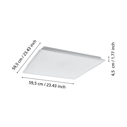 Eglo - LED Reguliuojamas lubinis šviestuvas LED/31,8W/230V 2700-6500K ZigBee