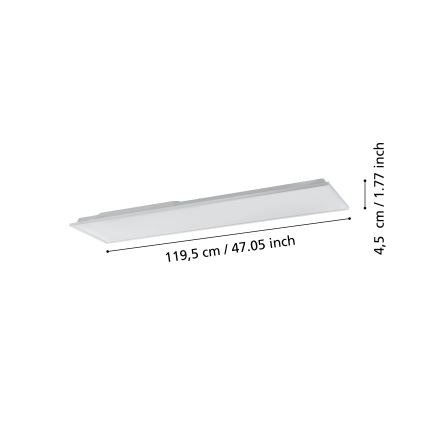 Eglo - LED Reguliuojamas lubinis šviestuvas LED/31,5W/230V 2700-6500K ZigBee