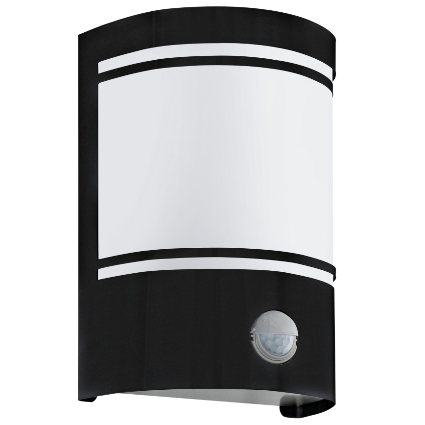 Eglo - Lauko sieninis šviestuvas su jutikliu 1xE27/40W/230V IP44