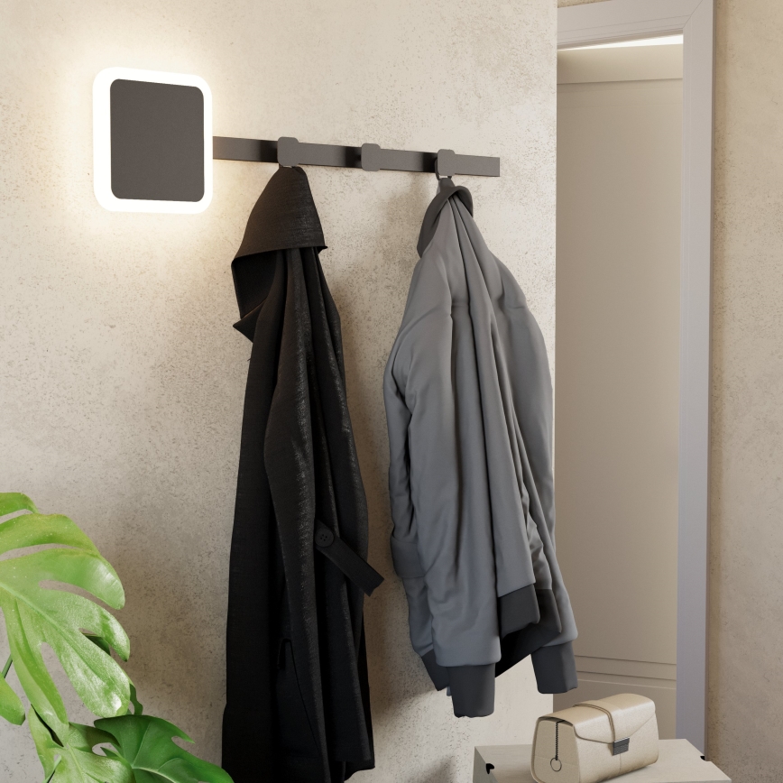 Eglo - LED Sieninė kabykla su šviestuvu LED/7,8W/230V