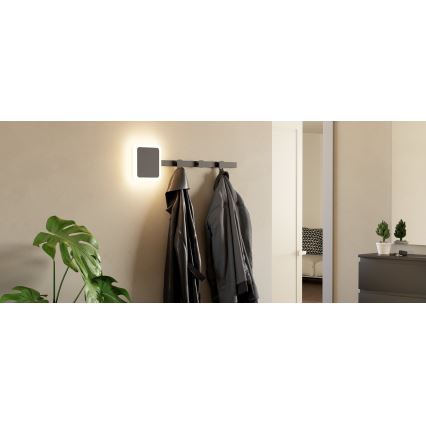 Eglo - LED Sieninė kabykla su šviestuvu LED/7,8W/230V