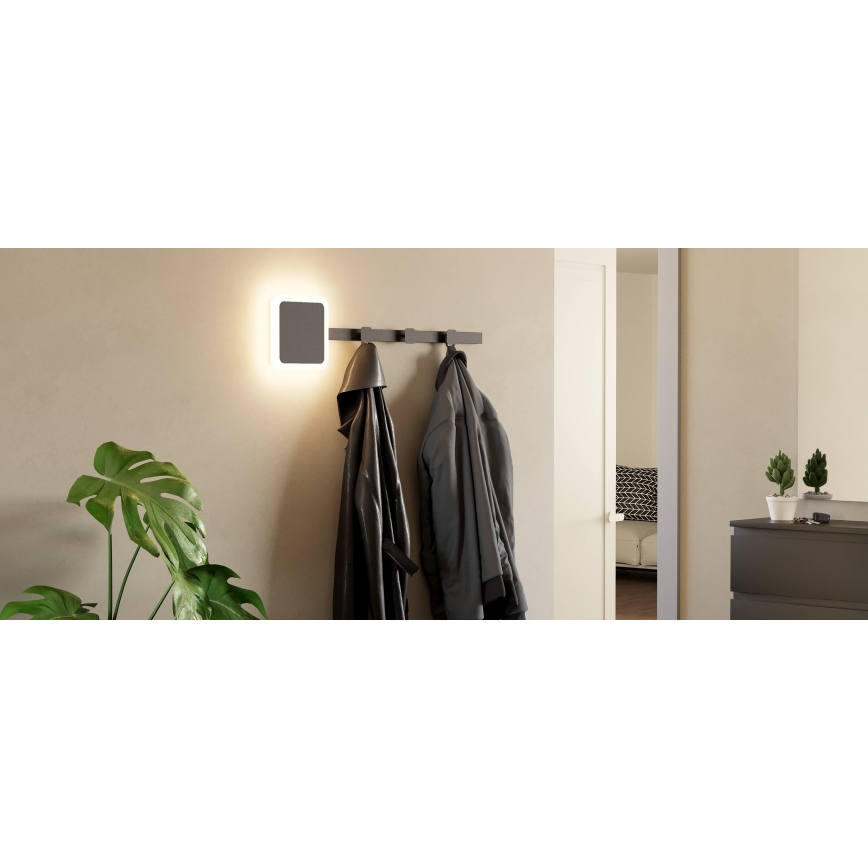 Eglo - LED Sieninė kabykla su šviestuvu LED/7,8W/230V