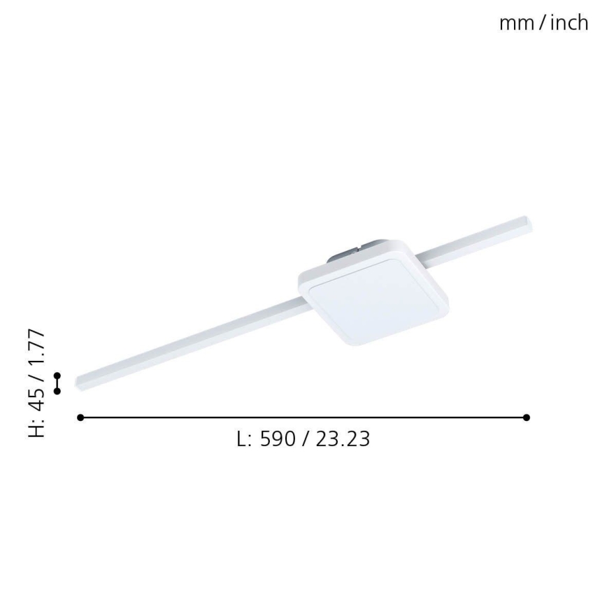 Eglo - LED Lubinis šviestuvas 1xLED/6,3W/230V + 1xLED/5,4W