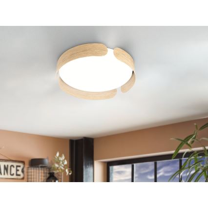 Eglo - LED lubinis šviestuvas LED/20W/230V Ø 37 cm smėlio spalvos