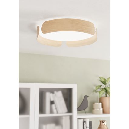 Eglo - LED lubinis šviestuvas LED/20W/230V Ø 37 cm smėlio spalvos