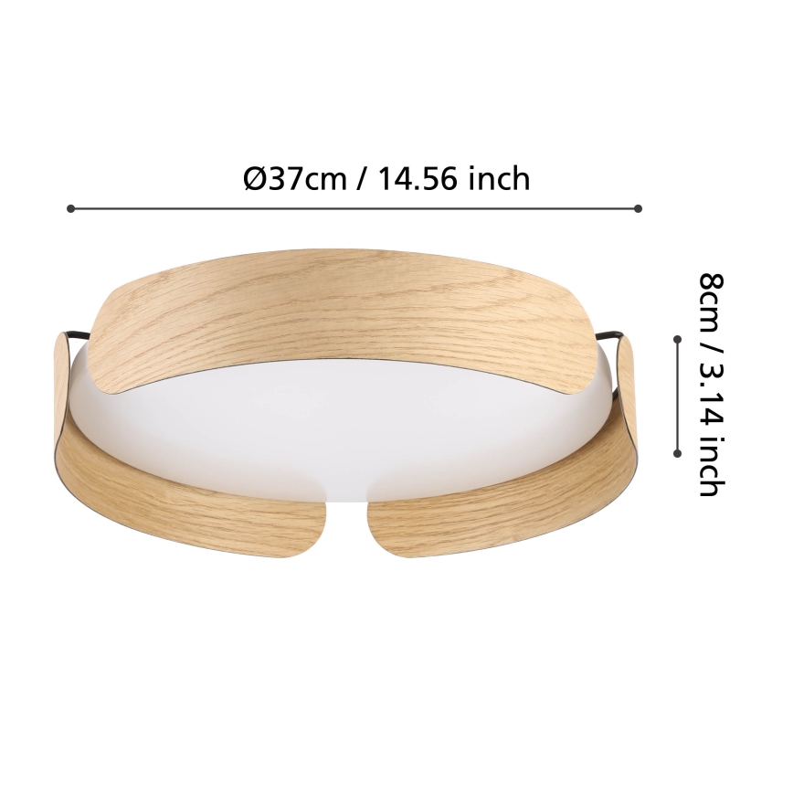 Eglo - LED lubinis šviestuvas LED/20W/230V Ø 37 cm smėlio spalvos