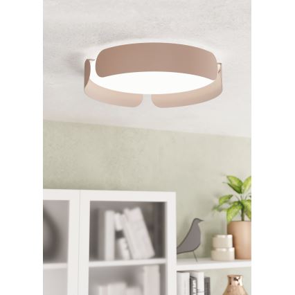 Eglo - LED lubų šviestuvas LED/20W/230V Ø 37 cm rudos spalvos