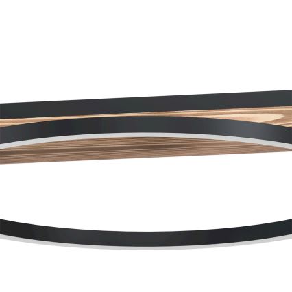 Eglo - LED reguliuojamas pakabinamas šviestuvas ant laido 2xLED/12,5W/230V+LED/15,5W 3000K ruda/juoda