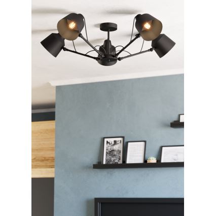 Eglo - Ant pagrindo montuojamas sietynas 5xE27/40W/230V