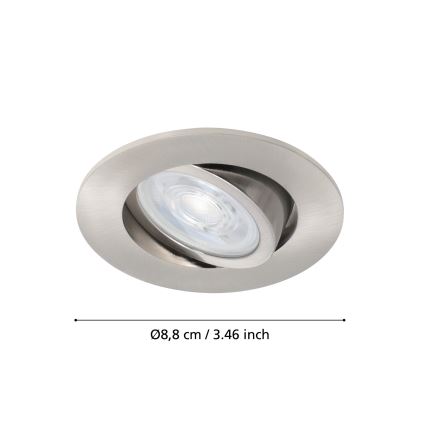 Eglo - LED RGBW Pritemdomas įleidžiamas lubinis šviestuvas LED/5W/230V ZigBee