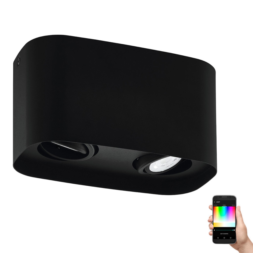 Eglo - LED RGBW Reguliuojamas akcentinis šviestuvas 2xGU10/5W/230V ZigBee