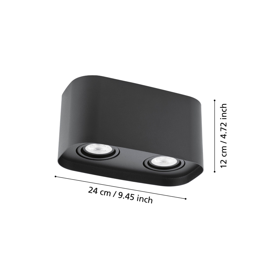 Eglo - LED RGBW Reguliuojamas akcentinis šviestuvas 2xGU10/5W/230V ZigBee