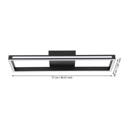 Eglo - LED Pritemdomas lubinis šviestuvas LED/21W/230V 2700-6500K