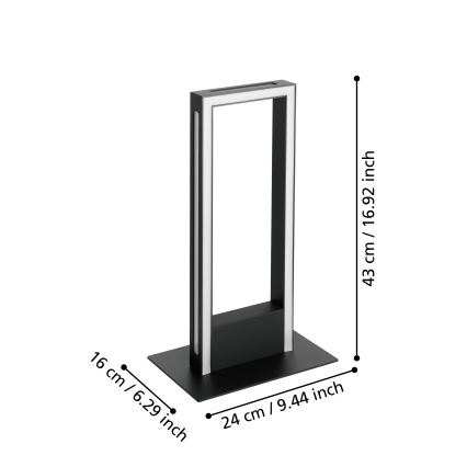 Eglo - LED pritemdomas stalinis šviestuvas LED/16W/230V 2700-6500K