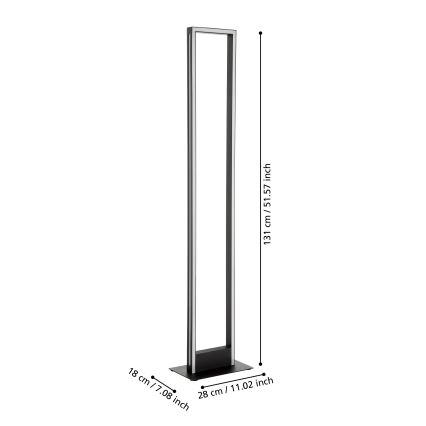 Eglo - LED pritemdomas toršeras LED/33W/230V 2700-6500K