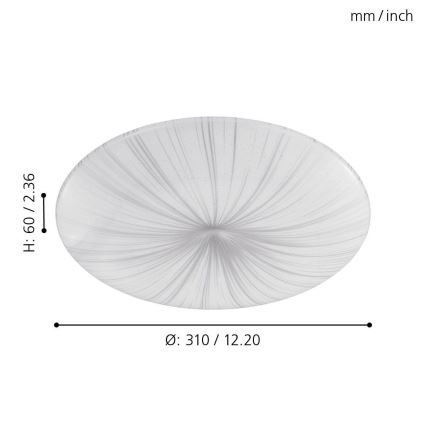 Eglo - LED Lubinis šviestuvas LED/10W/230V