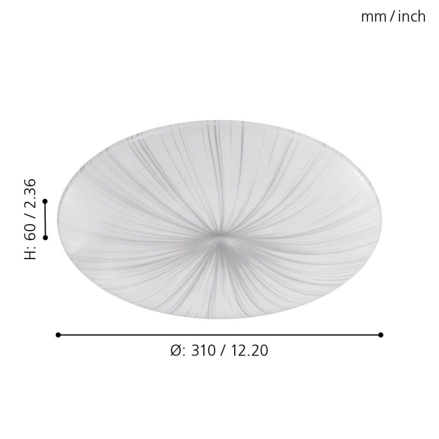 Eglo - LED Lubinis šviestuvas LED/10W/230V