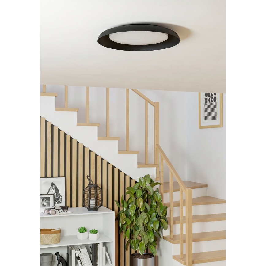 Eglo 99703 - LED lubinis šviestuvas PENJAMO LED/17,1W/230V juoda